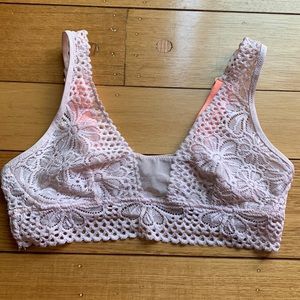 Aerie peach lace Bralet size XS